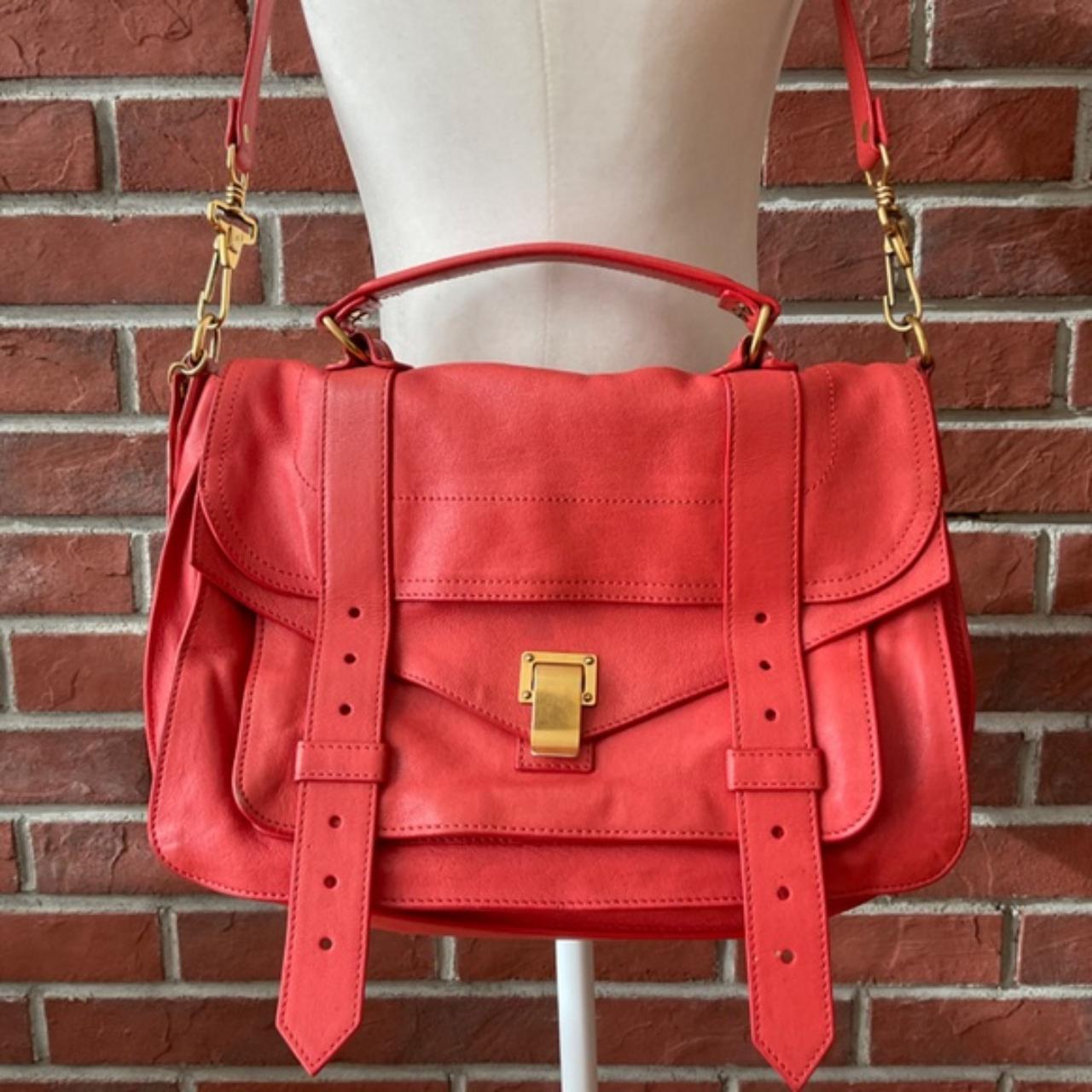 Proenza Schouler PS1 Red Medium Satchel Crossbody Depop