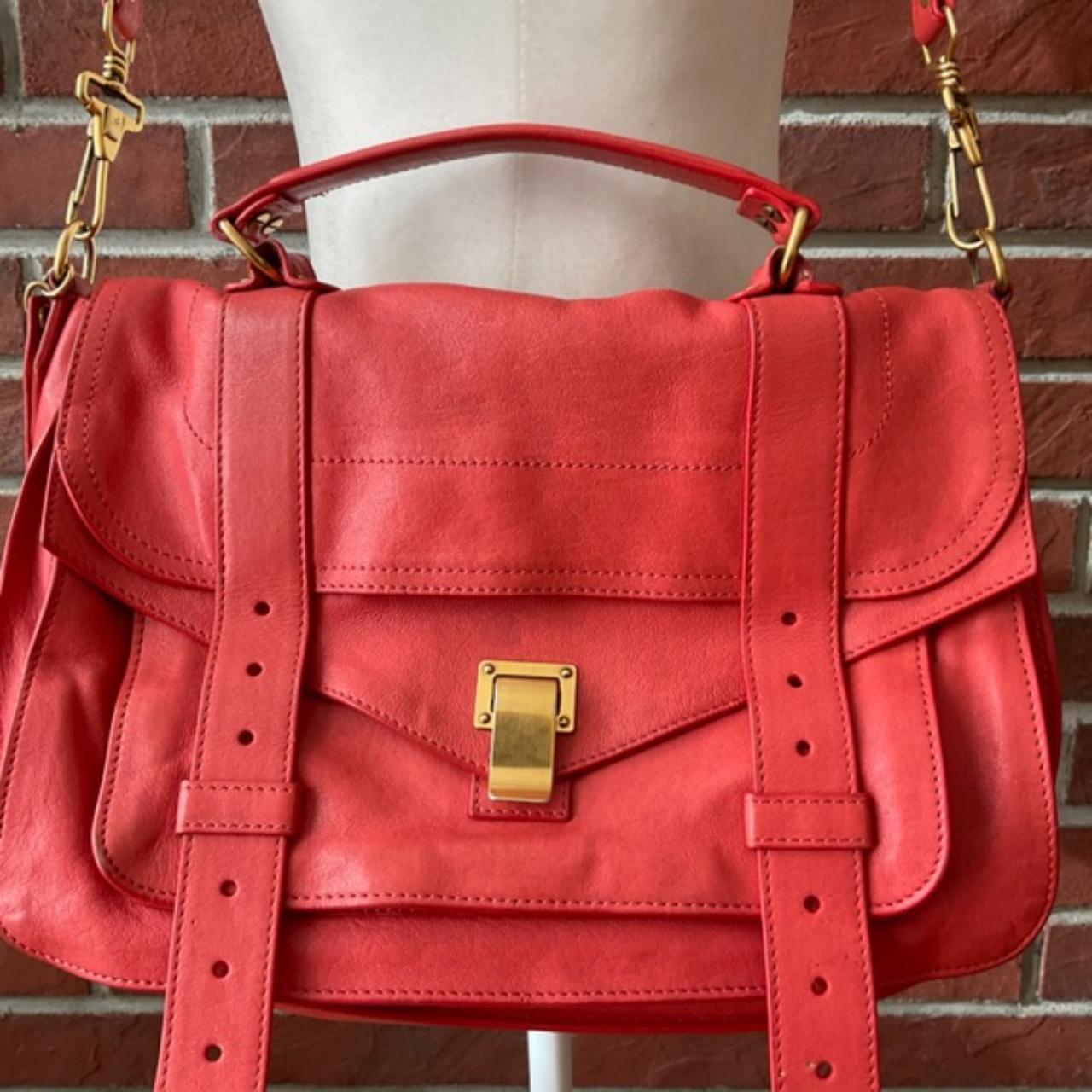 Proenza Schouler PS1 Red Medium Satchel Crossbody Depop