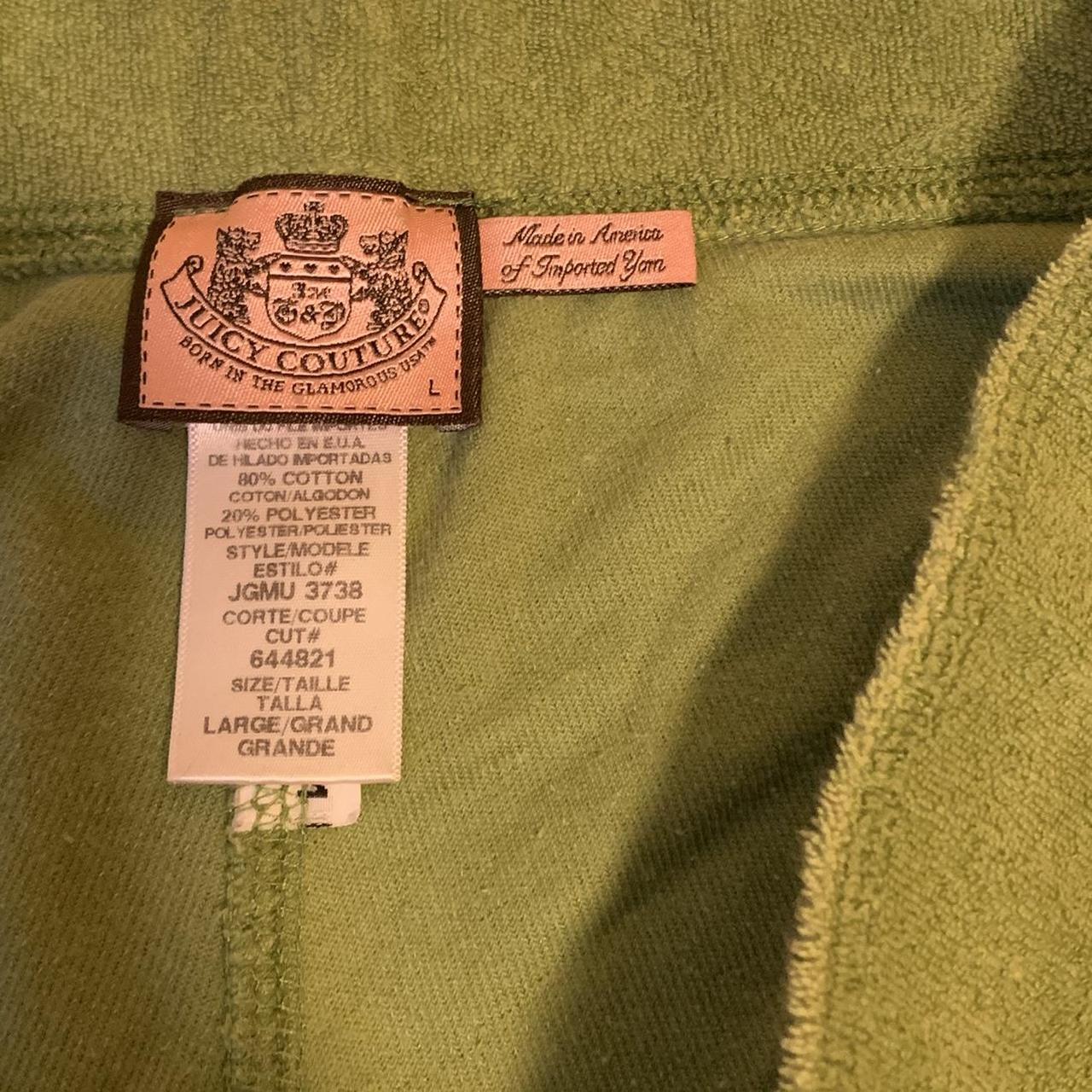 Juicy Couture Women's Green and Pink Joggers-tracksuits | Depop