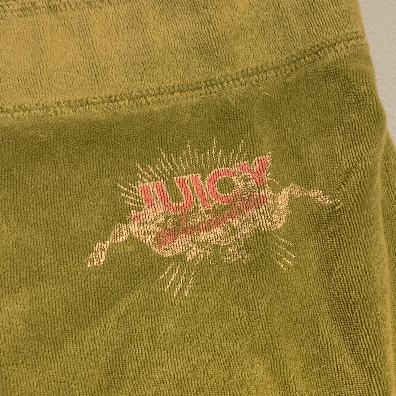 Juicy Couture Women's Green and Pink Joggers-tracksuits | Depop