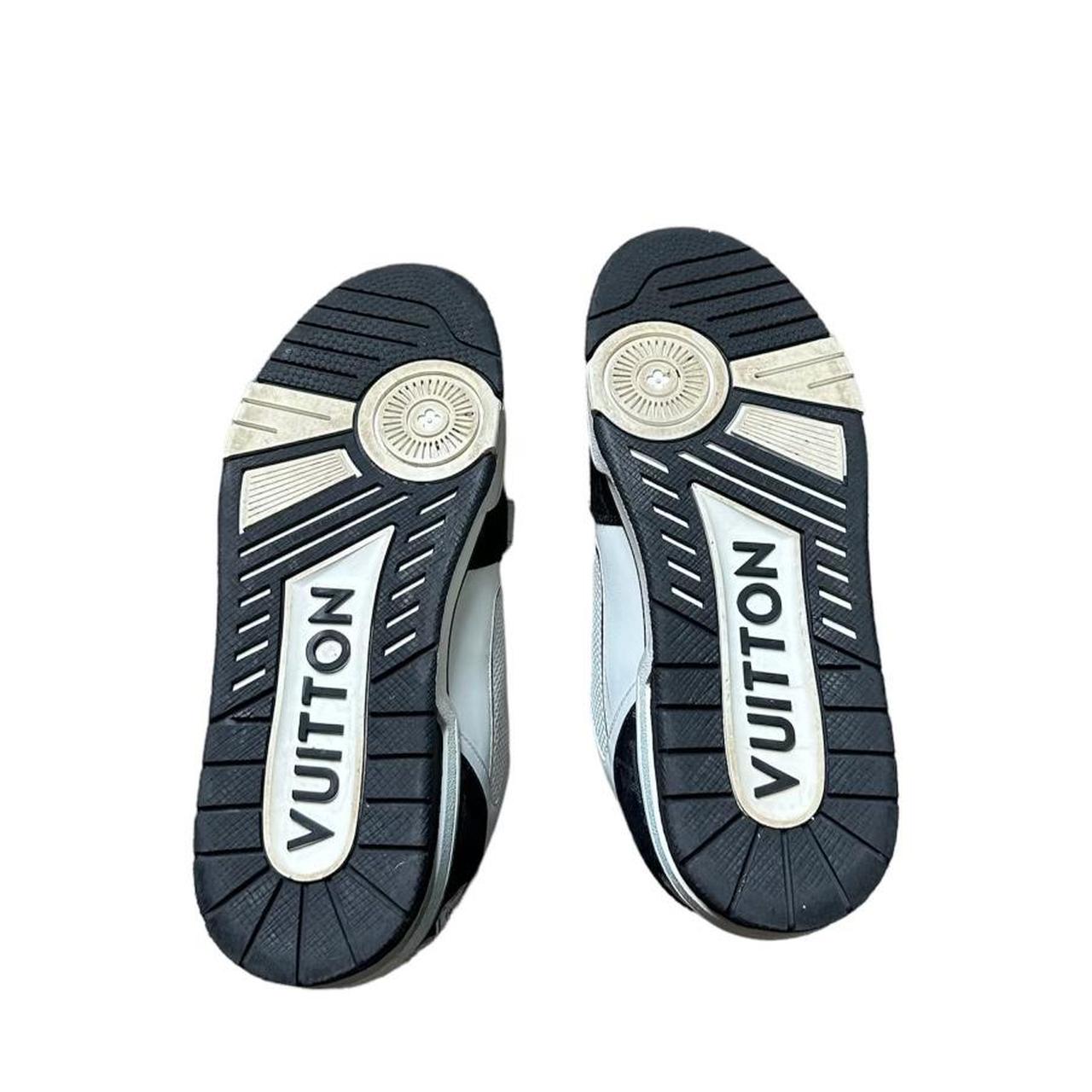 Louis Vuitton blue lv trainer strap sneakers - Depop