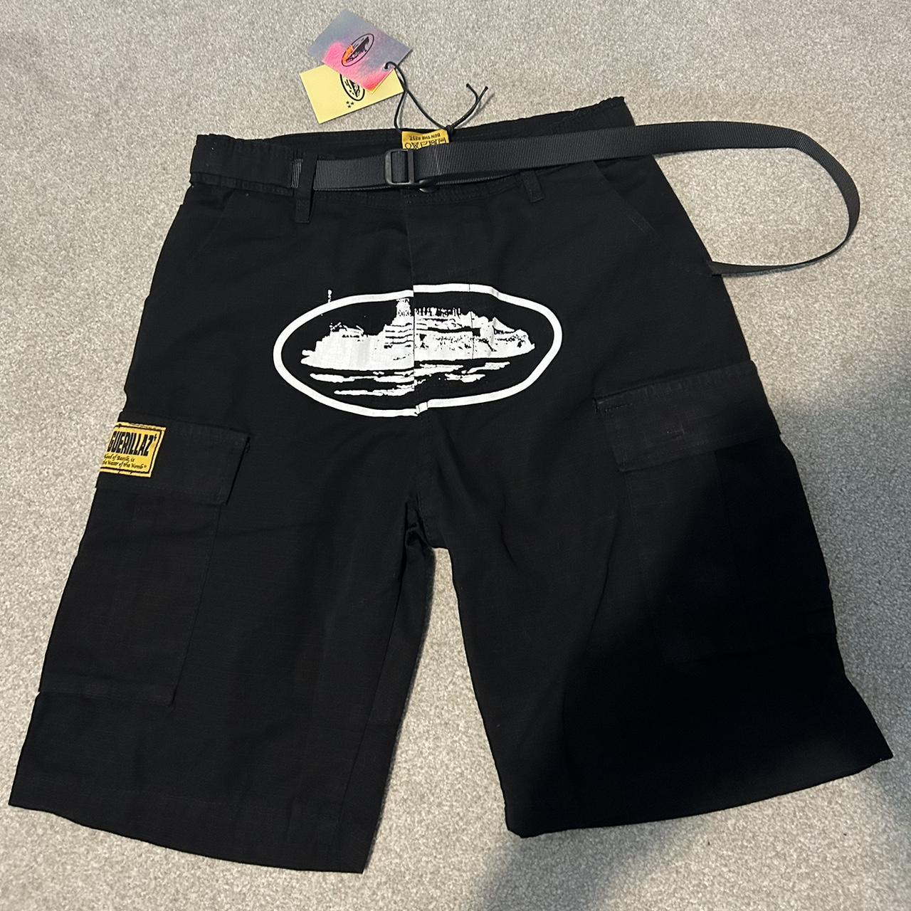 Black Cortiez Cargo Shorts Medium New DM for more info - Depop