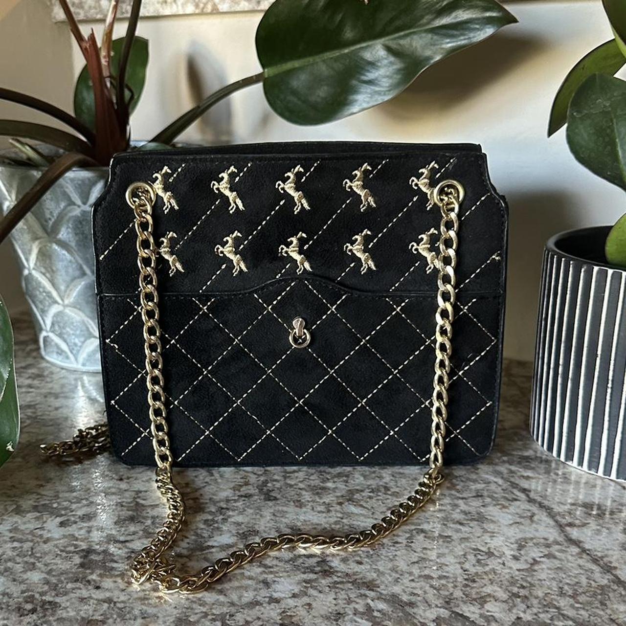 Skinnydip Women's Gold and Black Bag