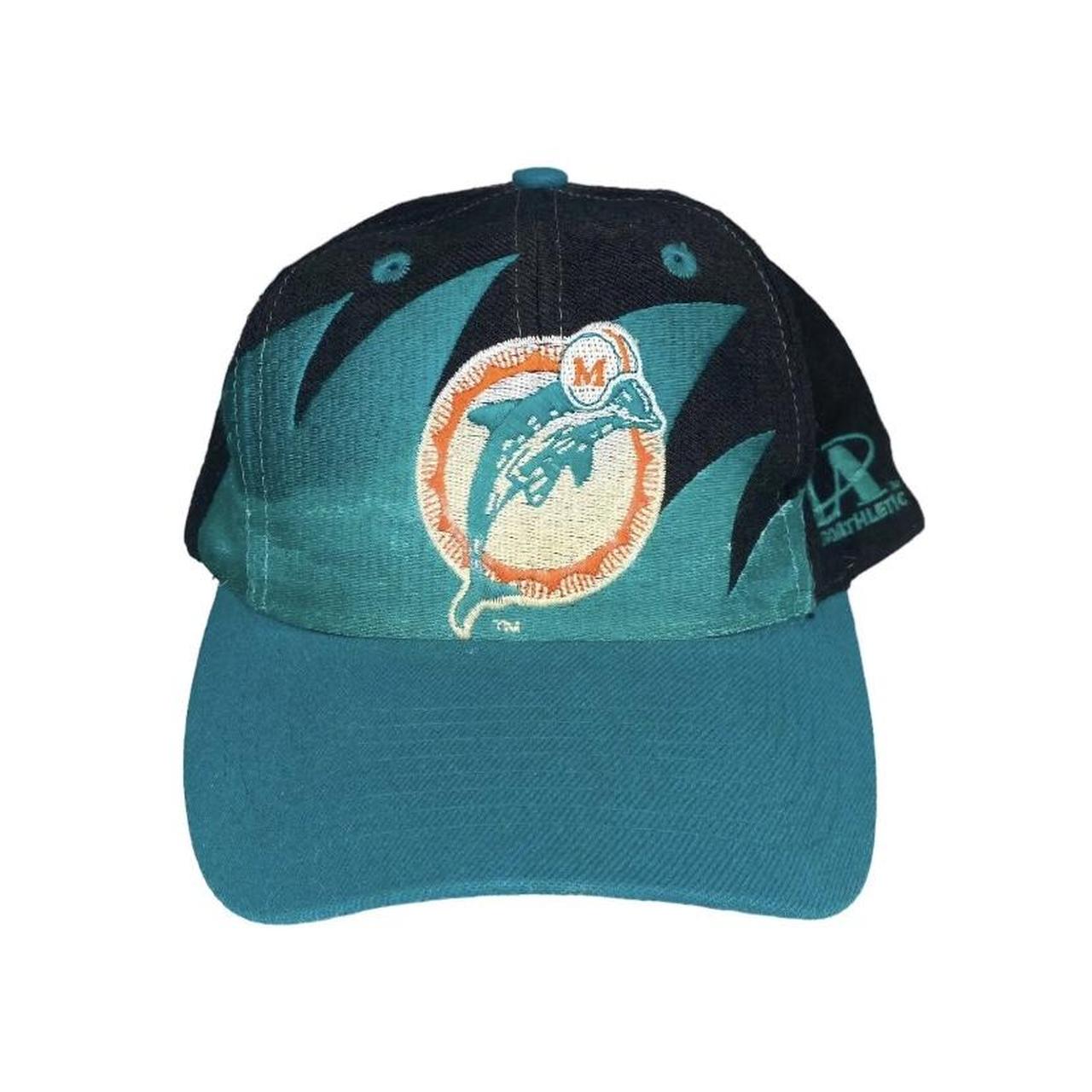 Vintage NFL Miami Dolphins Logo 7 Sharktooth Snapback Hat – 