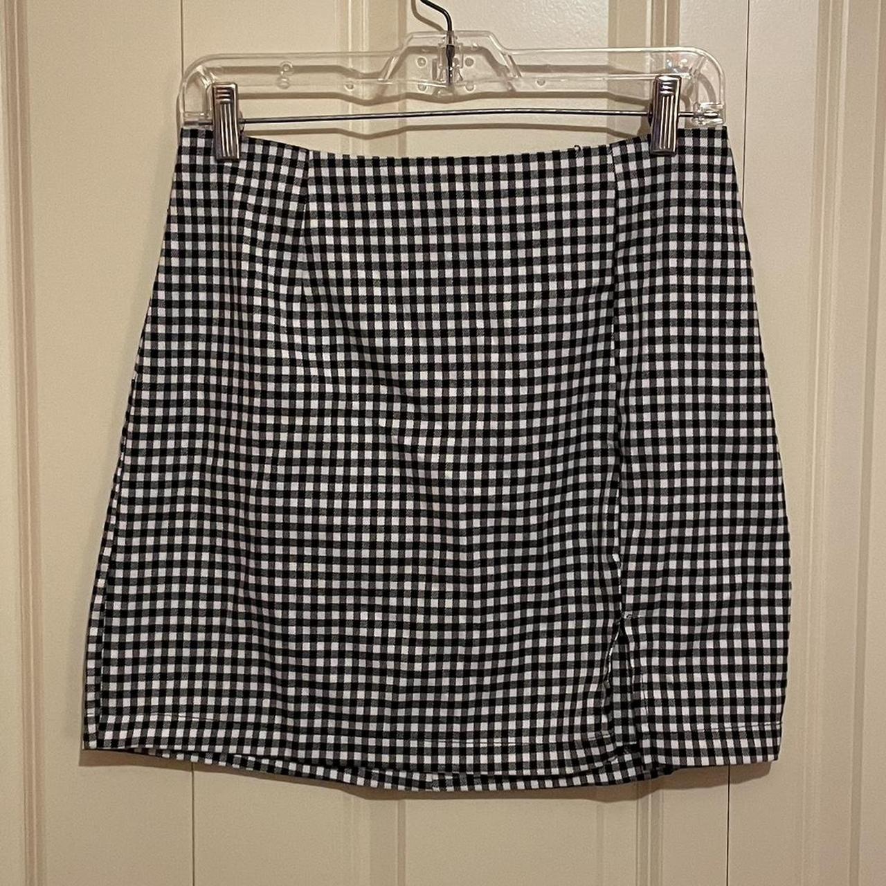 black and white checkered skirt Wild Fable size 8