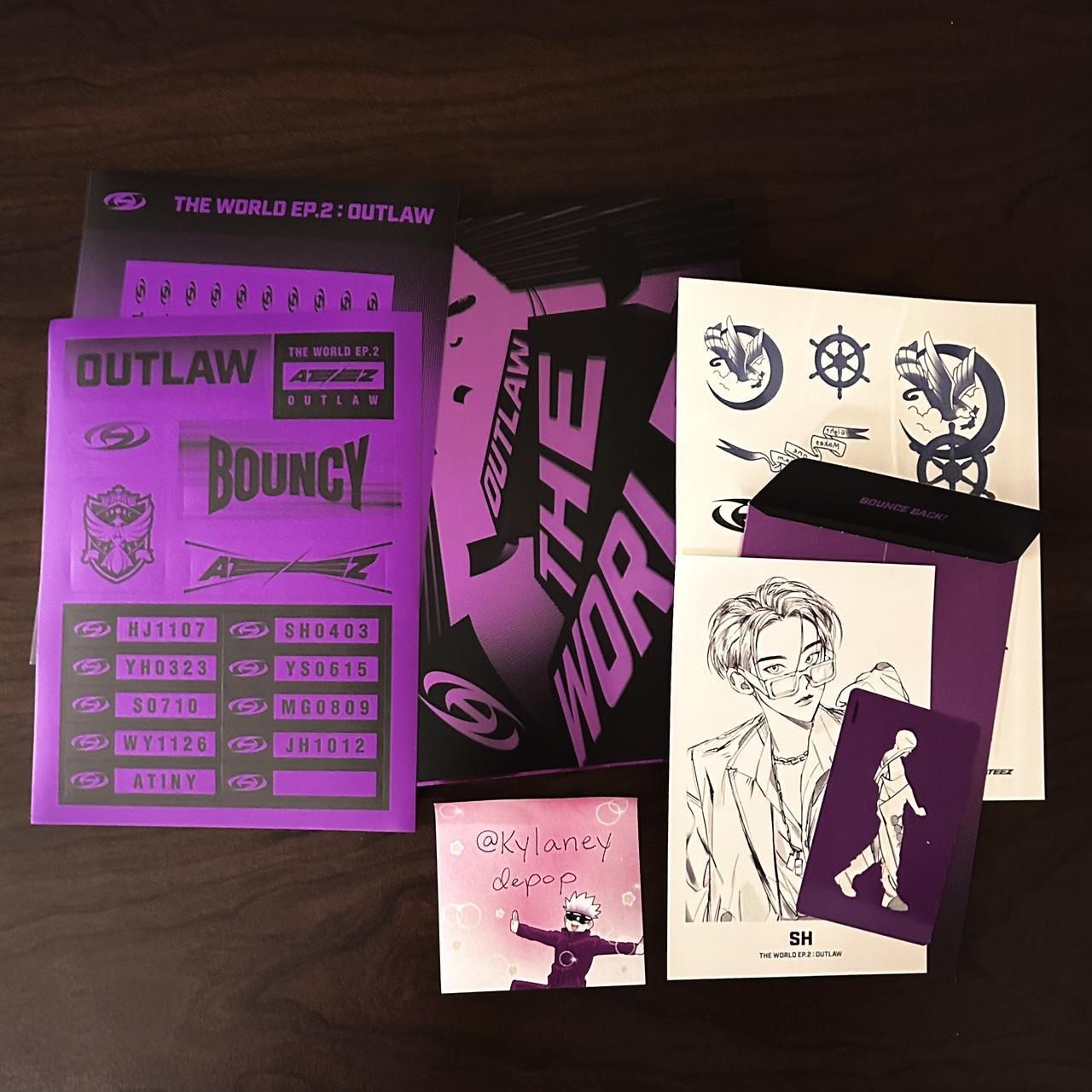 Ateez The World Ep2 Outlaw Ver. Z All inclusions | Depop