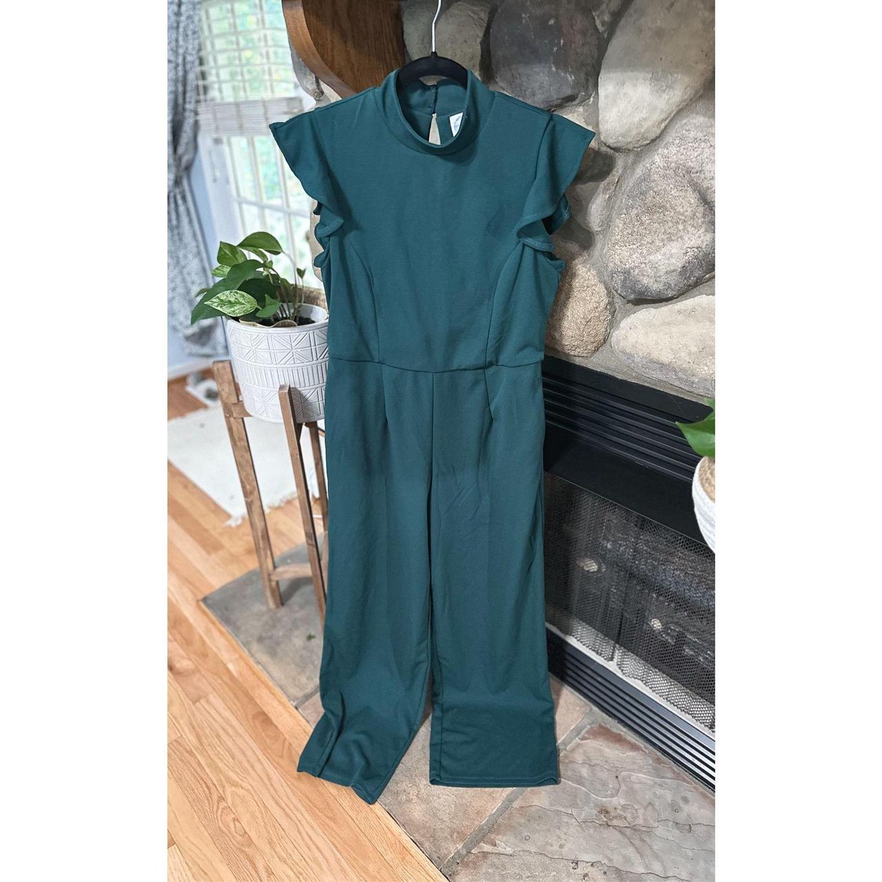 Francesca's green jumpsuit online