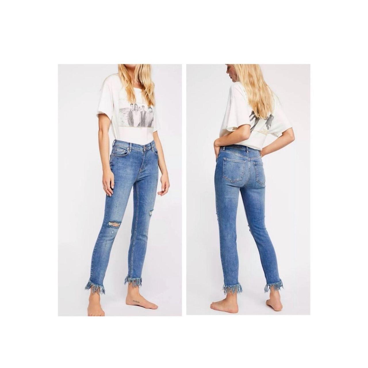 Free people shops fringe jeans