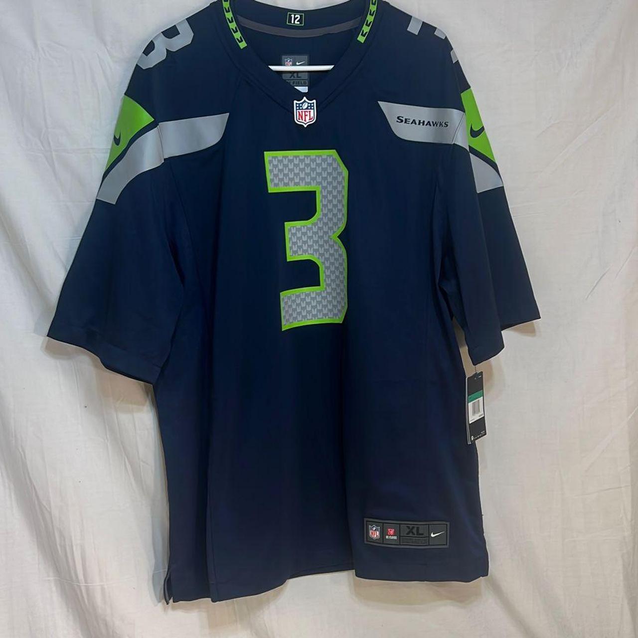 Nike NFL Seattle Seahawks Russell Wilson Neon Green - Depop