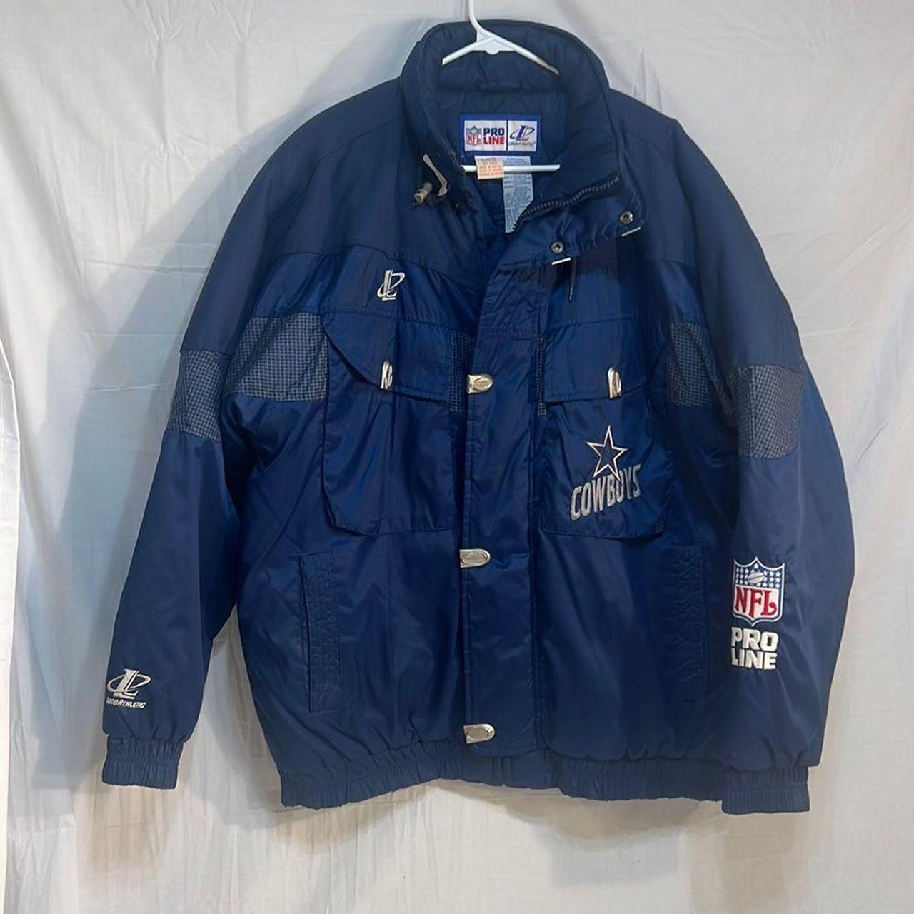 Vintage Dallas Cowboys Apex One Jacket With Hood - Depop