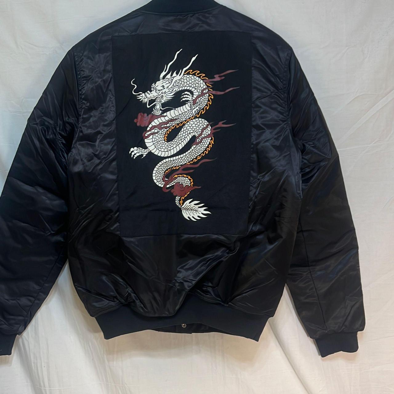 Dark Sundaze Trippie Redd Dragon Embroidered Bomber Depop 2009