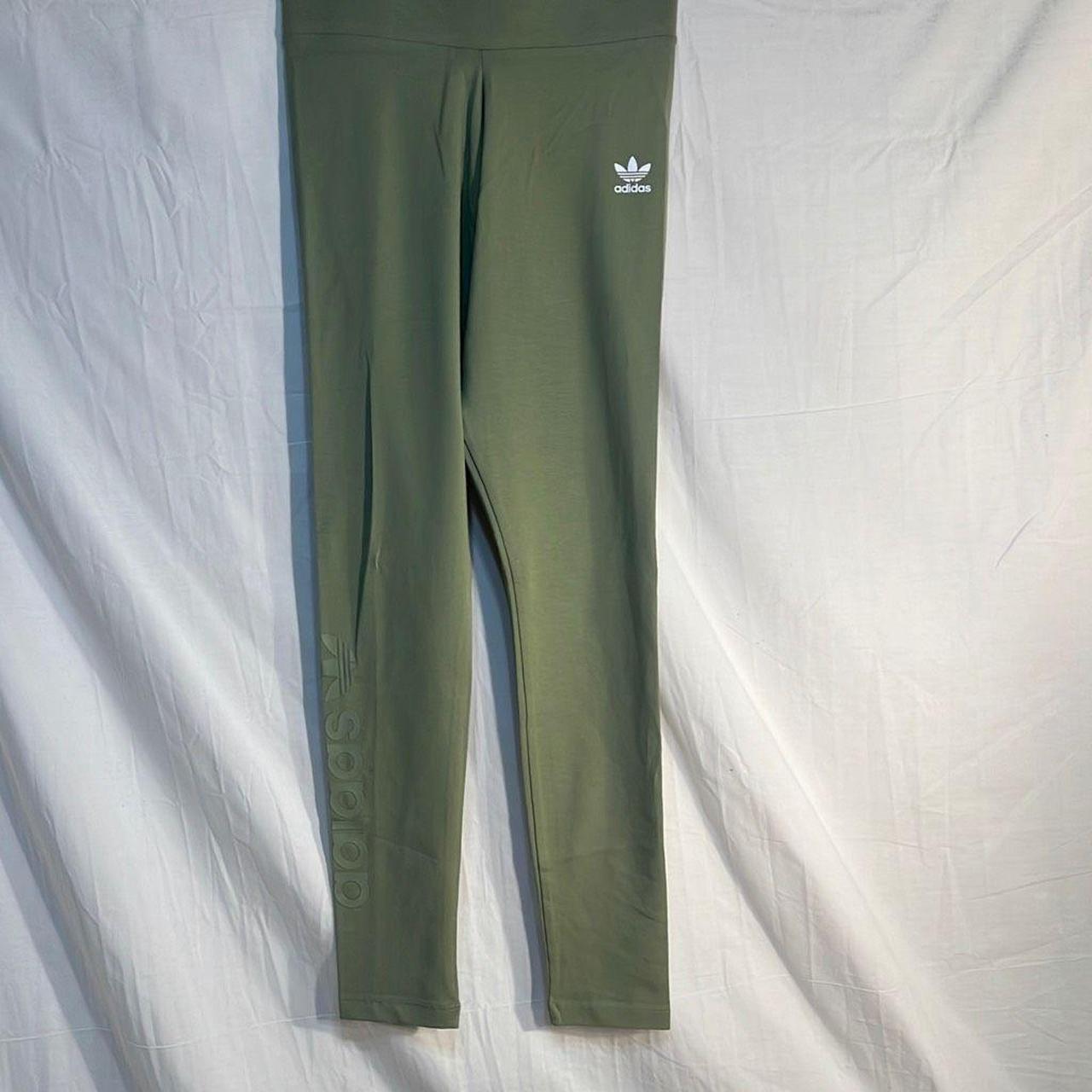 Adidas originals green leggings on sale