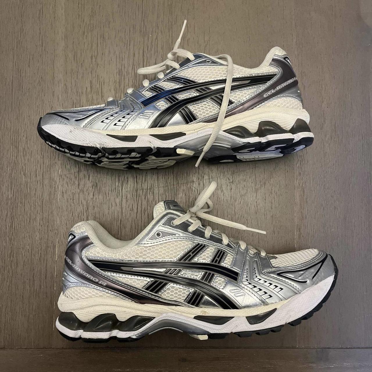 Gel Kayano 14 ‘Silver Cream’ Size 8.5 Men’s Worn... - Depop