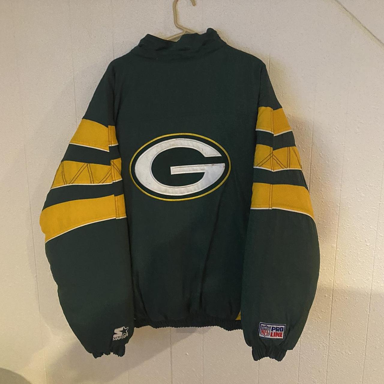 Green Bay packers puffer jacket NFL with removable - Depop