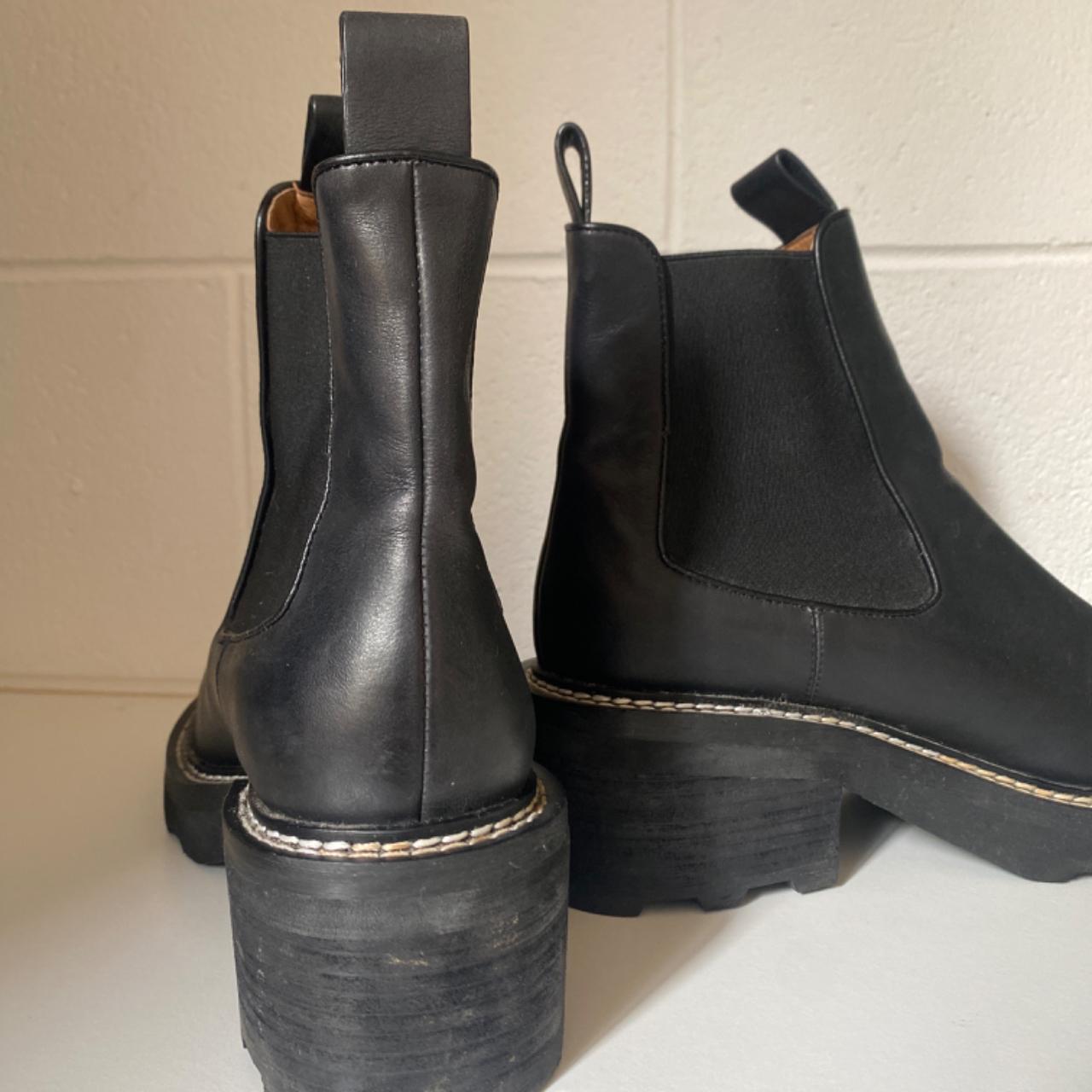 Alias Mae Leather Boots Hardly worn Retail: $275 - Depop