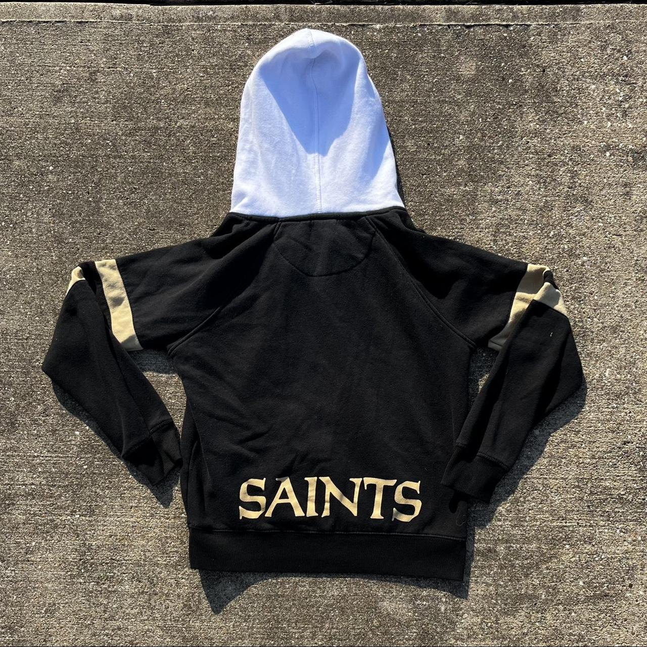 VINTAGE New Orleans Saints Sweater Adult 3XL XXXL Black Gold NFL Starter  Mens