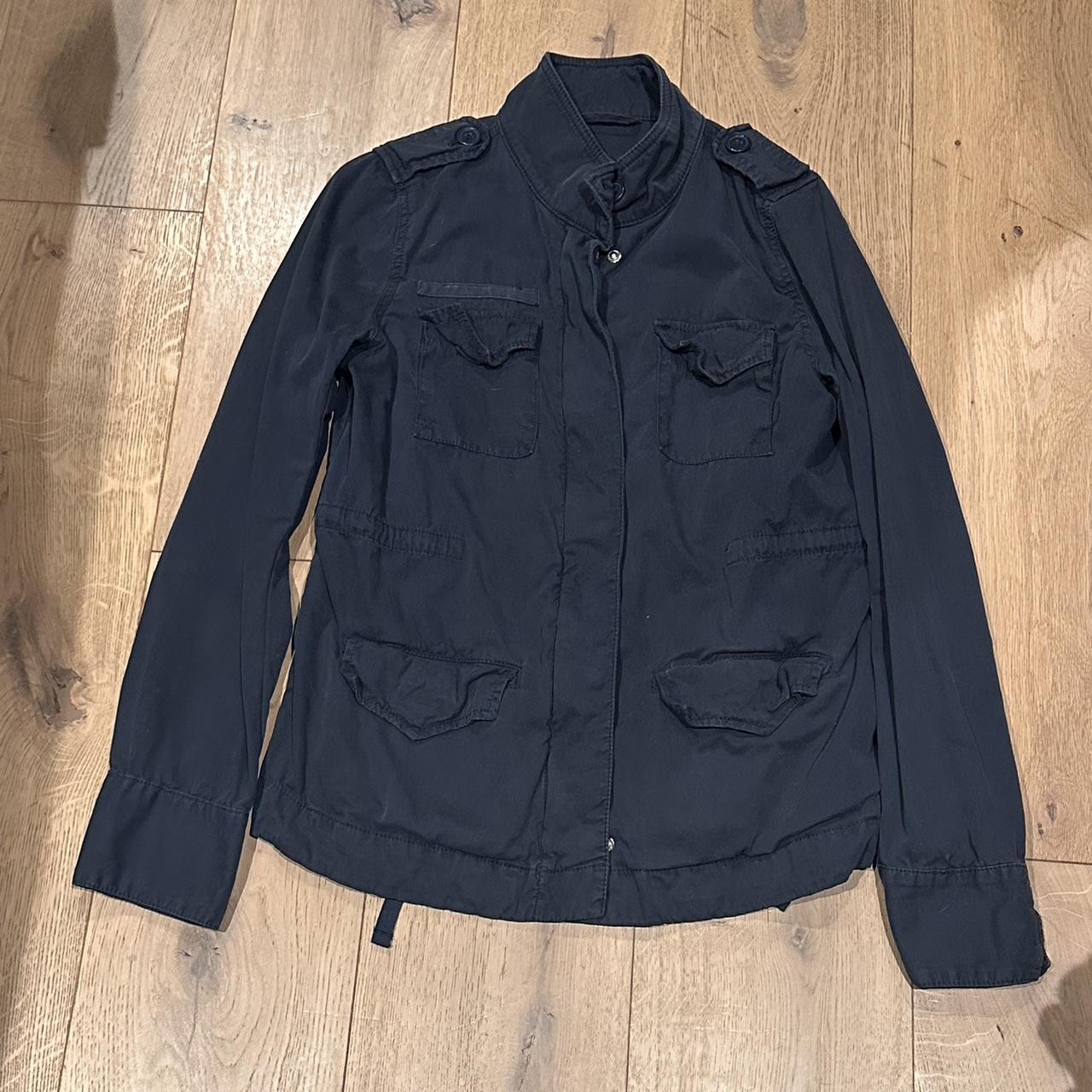 navy blue jacket GAP women’s medium no stains rips... Depop