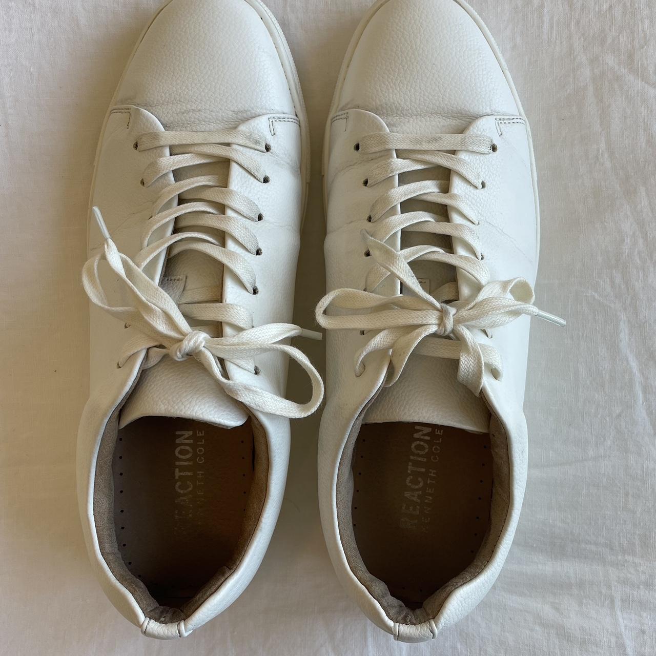 Kenneth cole white leather on sale sneakers