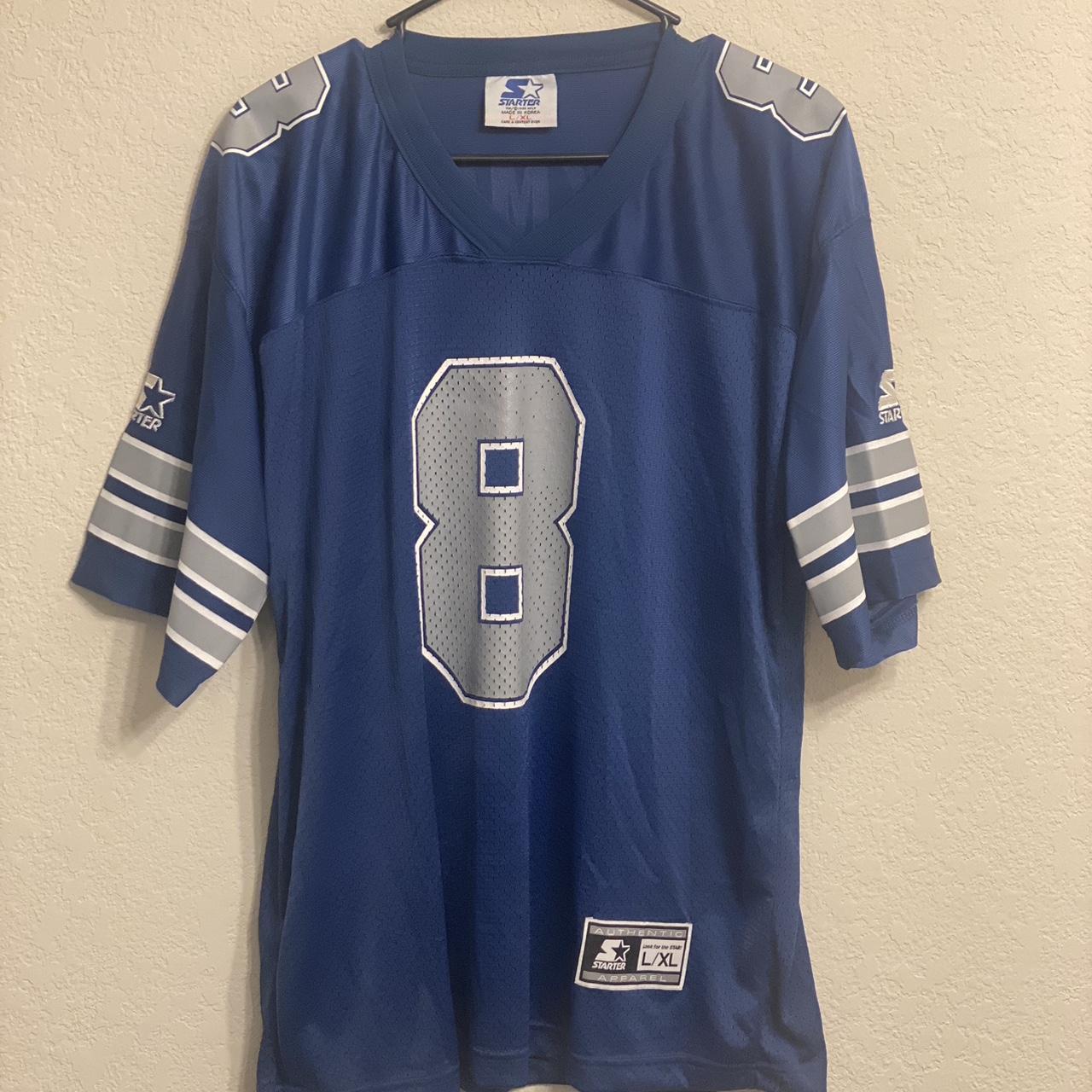 Dallas Cowboys Troy Aikman Jersey Starter Size L - Depop