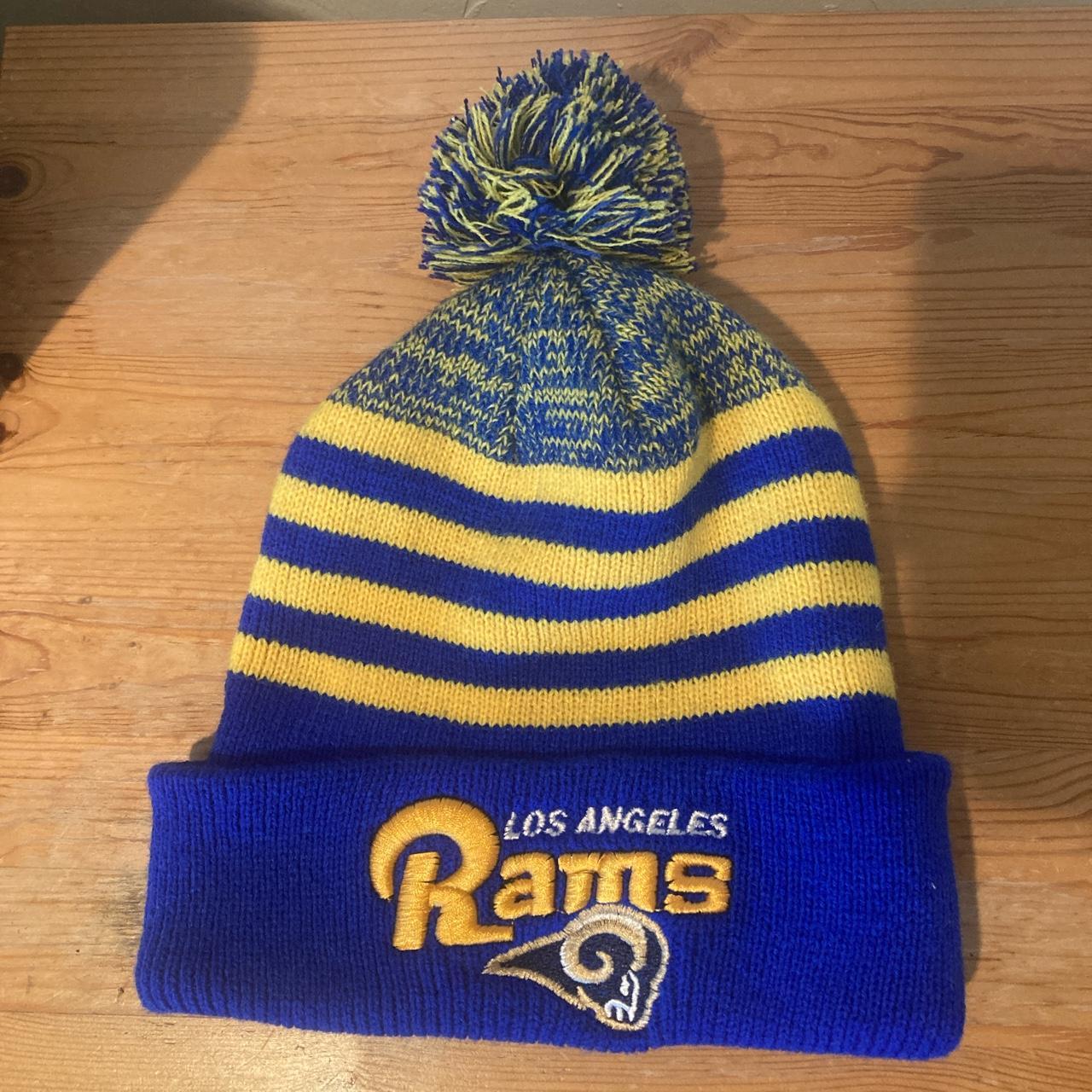 Rams Beanie Los Angeles rams cap is in excellent - Depop