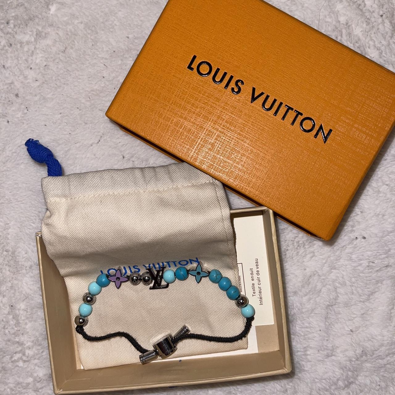 Louis Vuitton Leather Bracelet - Depop