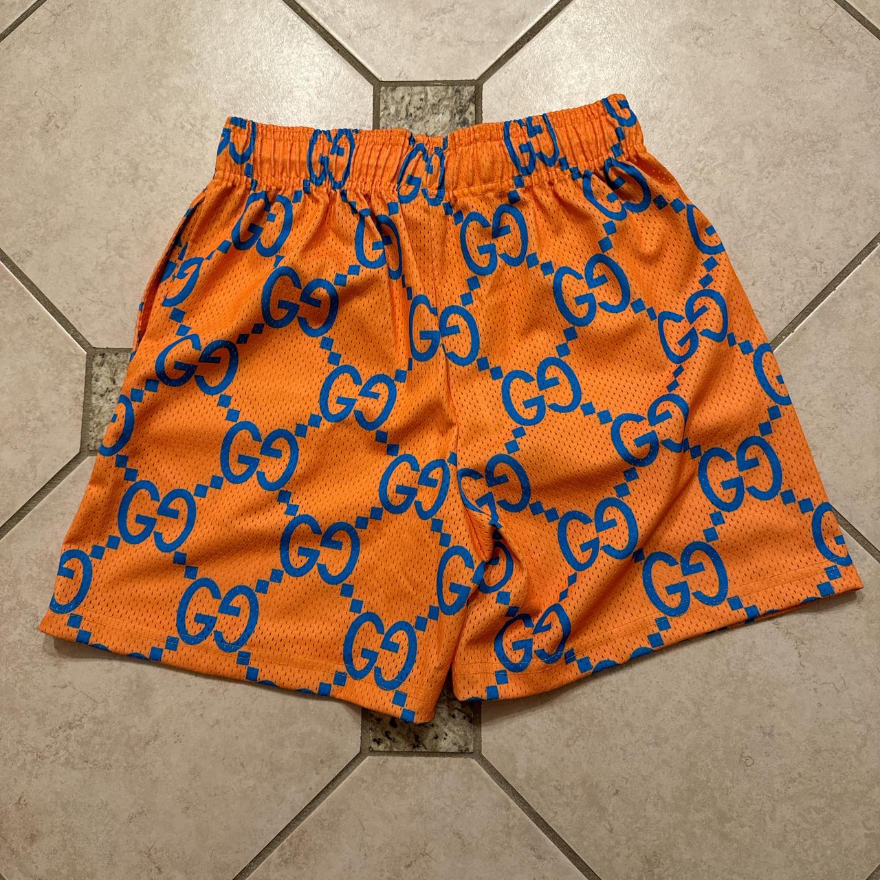 Bravest Studios Orange Gucci Shorts Size Small Depop