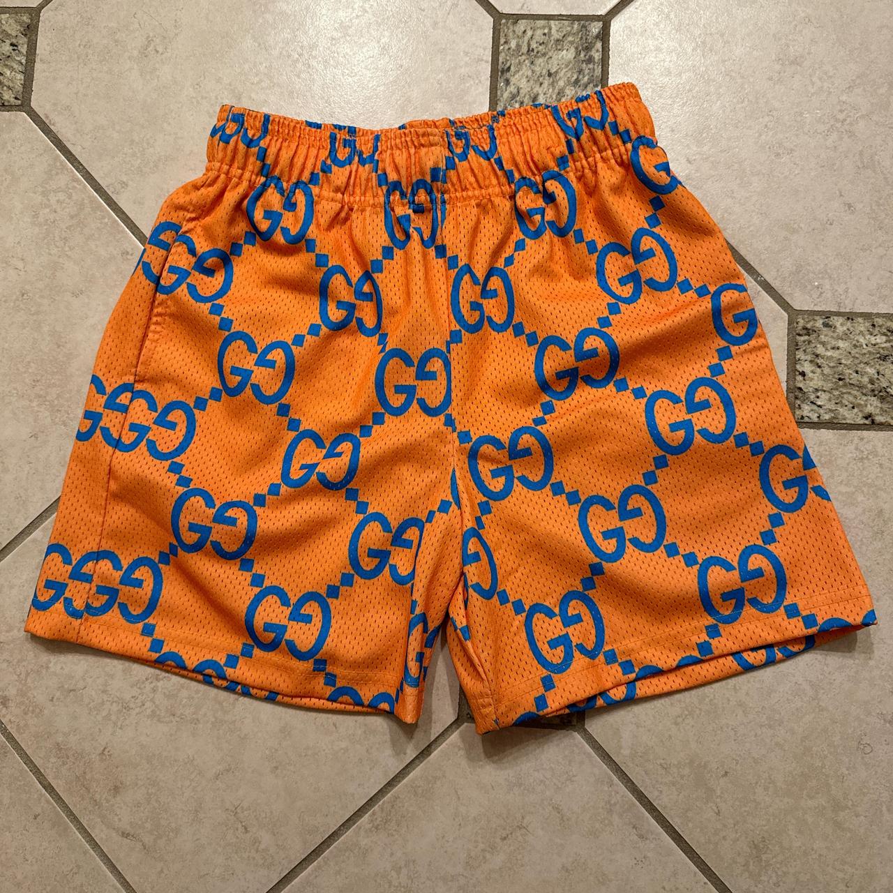 Bravest Studios Orange Gucci Shorts - Size Small