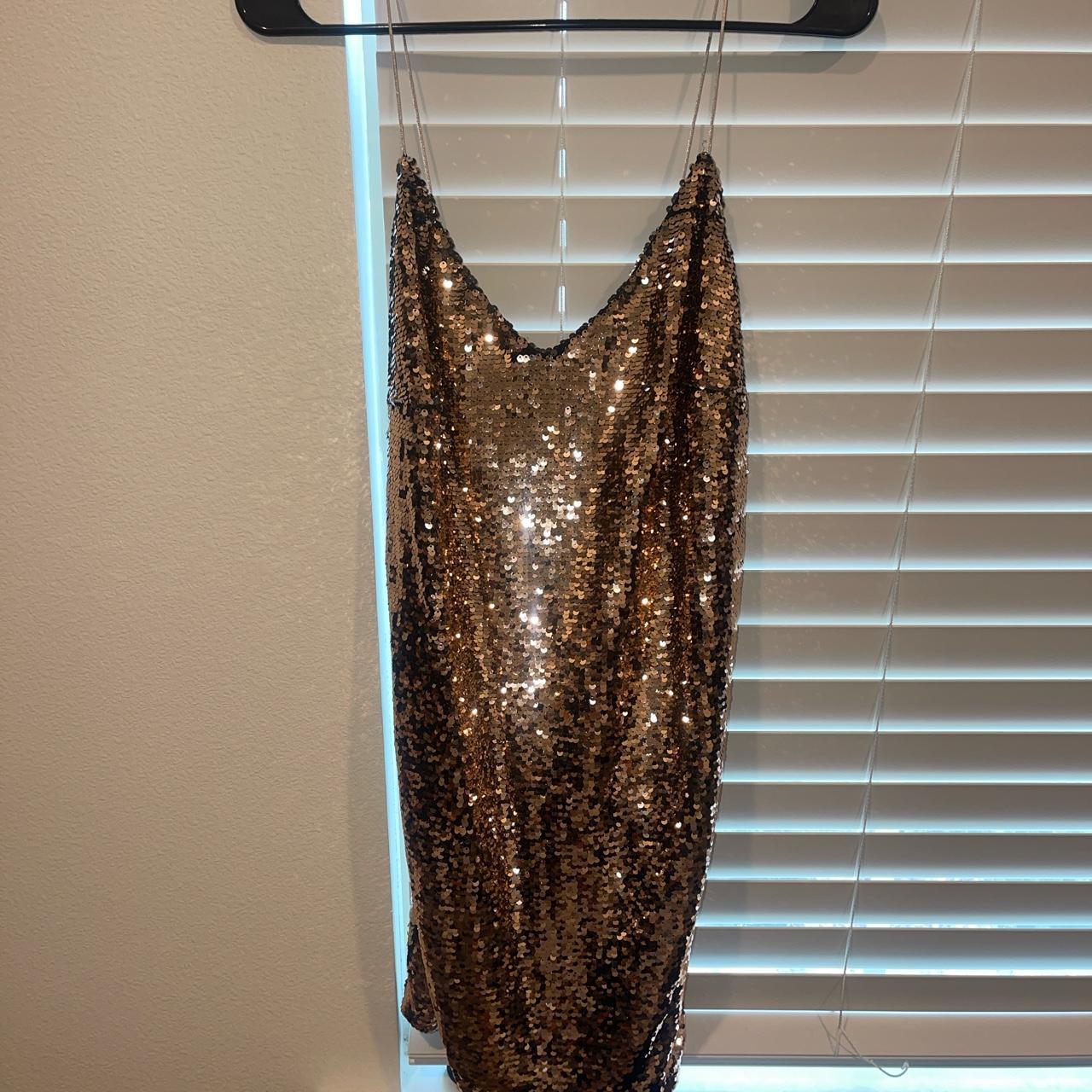 Women's Gold Dress | Depop