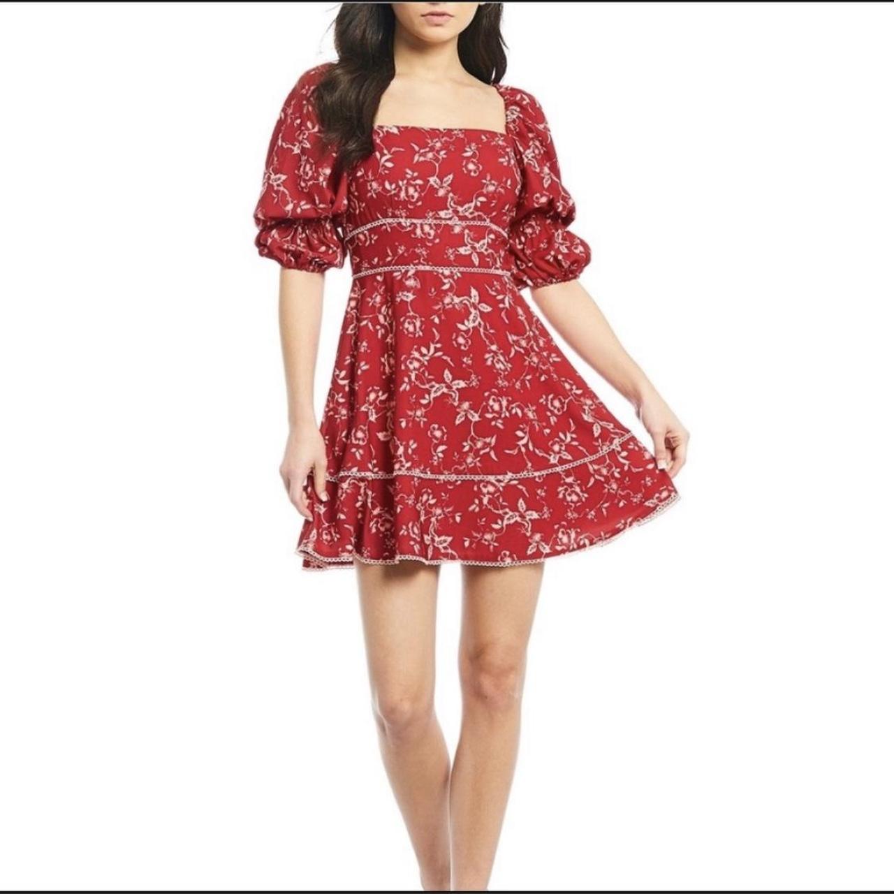 Keepsake Women's Red Dress Depop