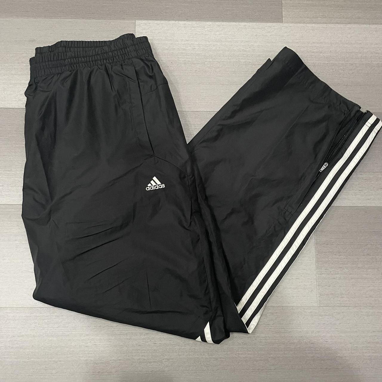 adidas baggy track pants sz L !dm for specific... - Depop