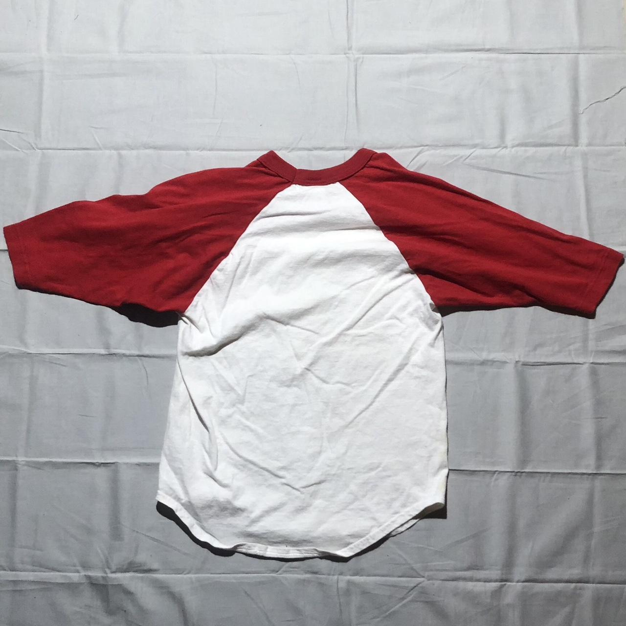 White and Red Shirt | Depop