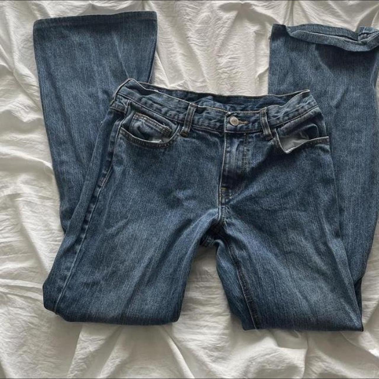 brandy melville jeans low rise bootcut size 2 ONE... - Depop