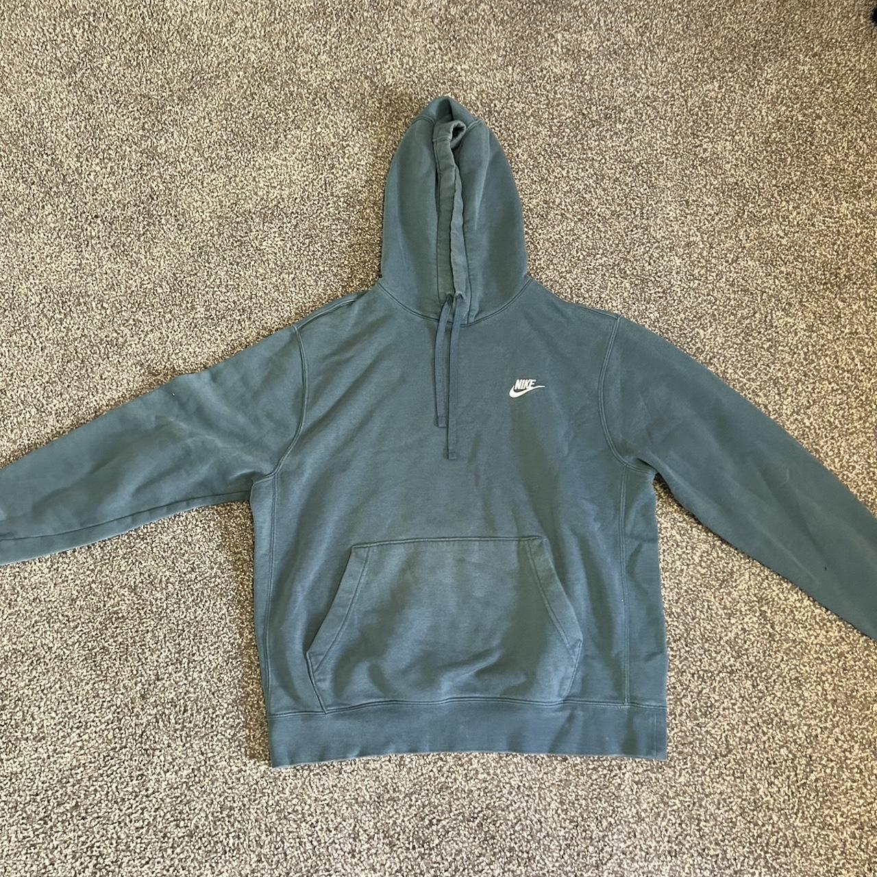 Nike Men's Blue Hoodie Depop