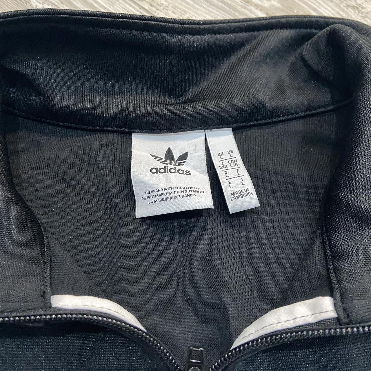 Adidas Originals Men's Black and White Jacket | Depop