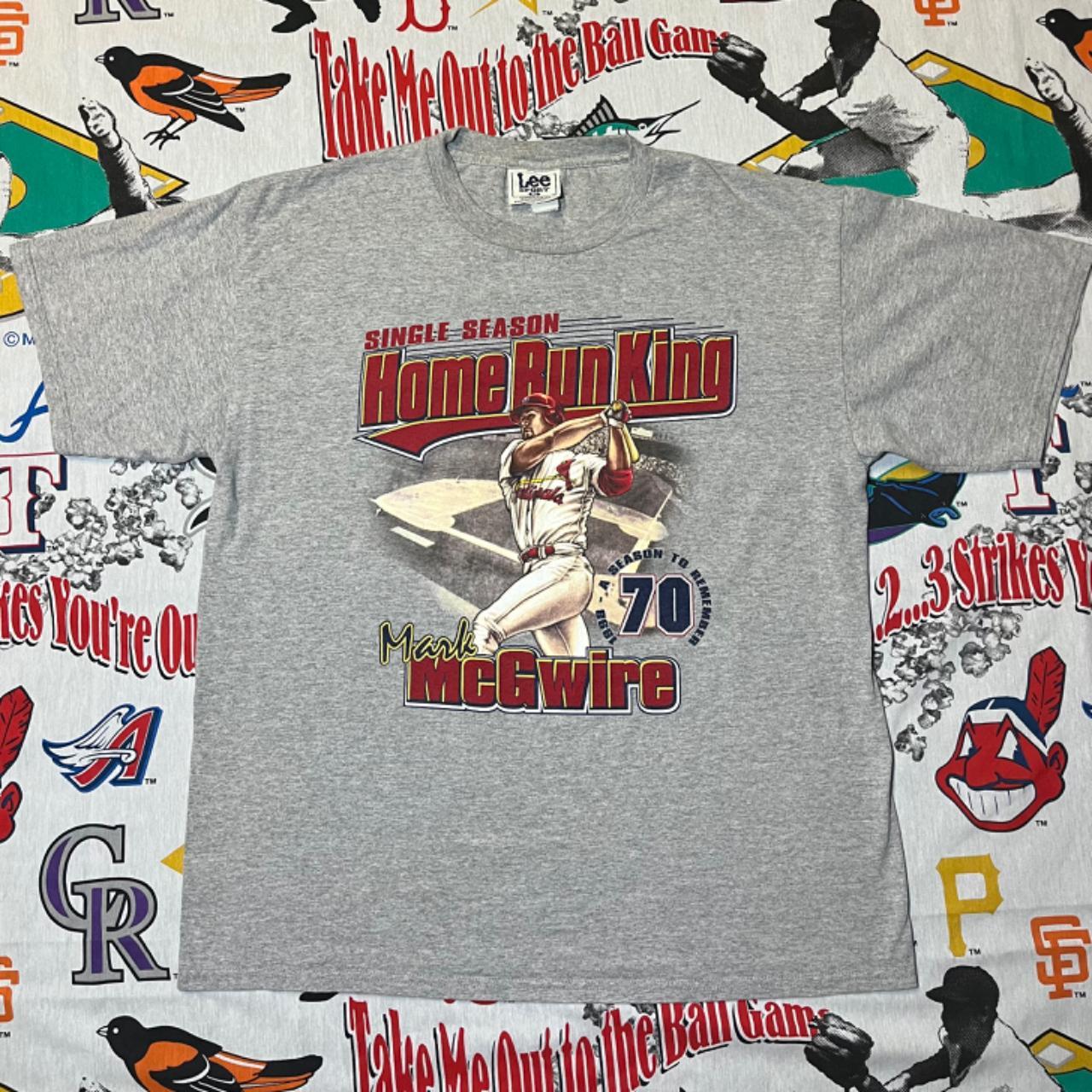 Vintage 1998 Mark Mcgwire Home Run Tour T-Shirt in - Depop