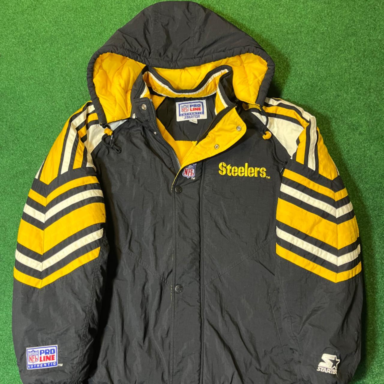 Vintage Pittsburgh Steelers NFL Proline STARTER Jacket Large 