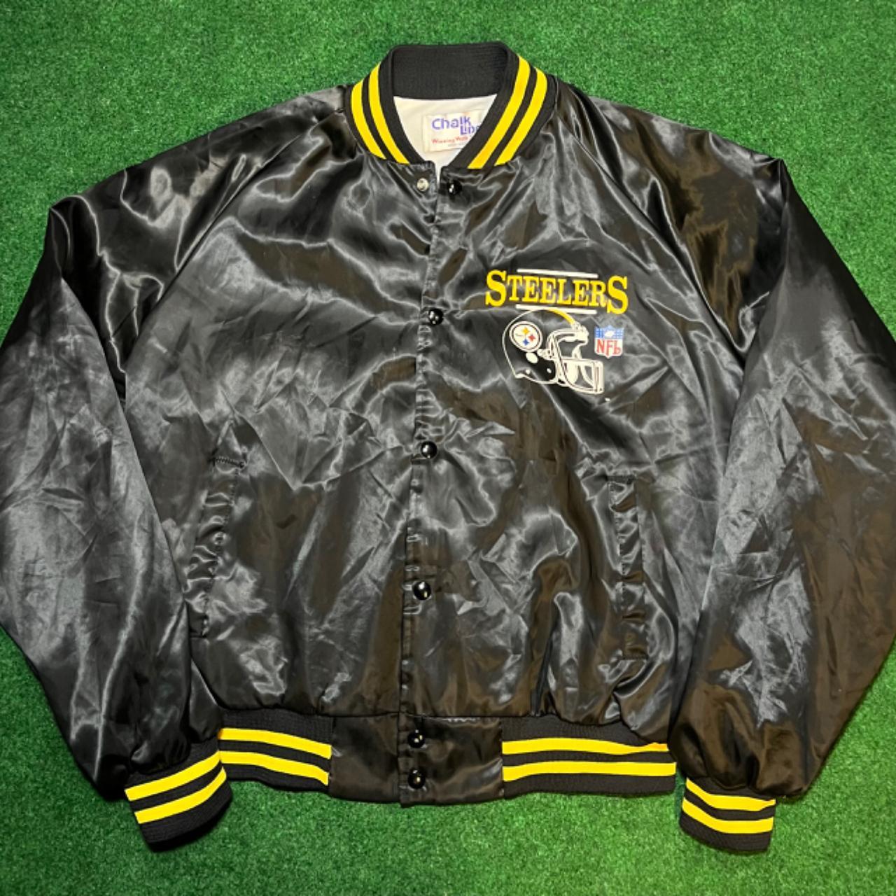 Pittsburgh Steelers: 1990's Chalk Line Satin Stitched Reverse