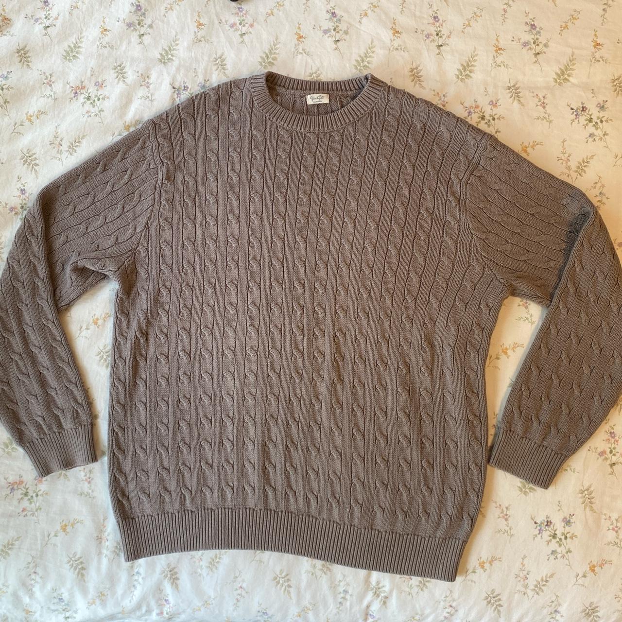 Cozy grey oversized Brandy Melville sweater, only... - Depop