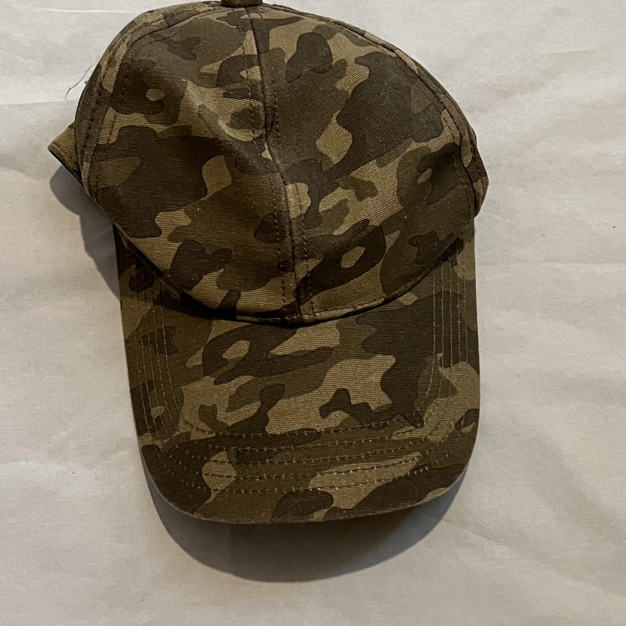 Army camouflage print hat that I thrifted and never... - Depop