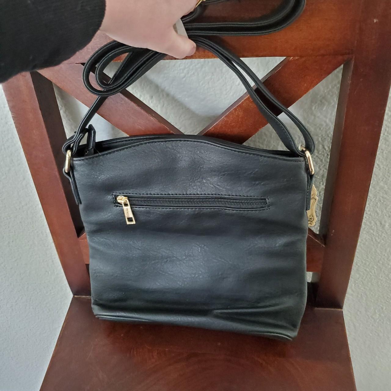 ALYSSA Triple Zip Pocket Large Crossbody Bag