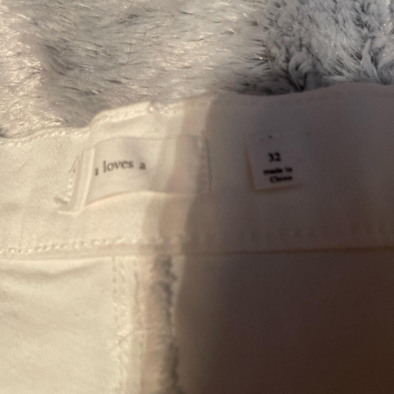 A Loves A Women's White and Grey Jeans (4)