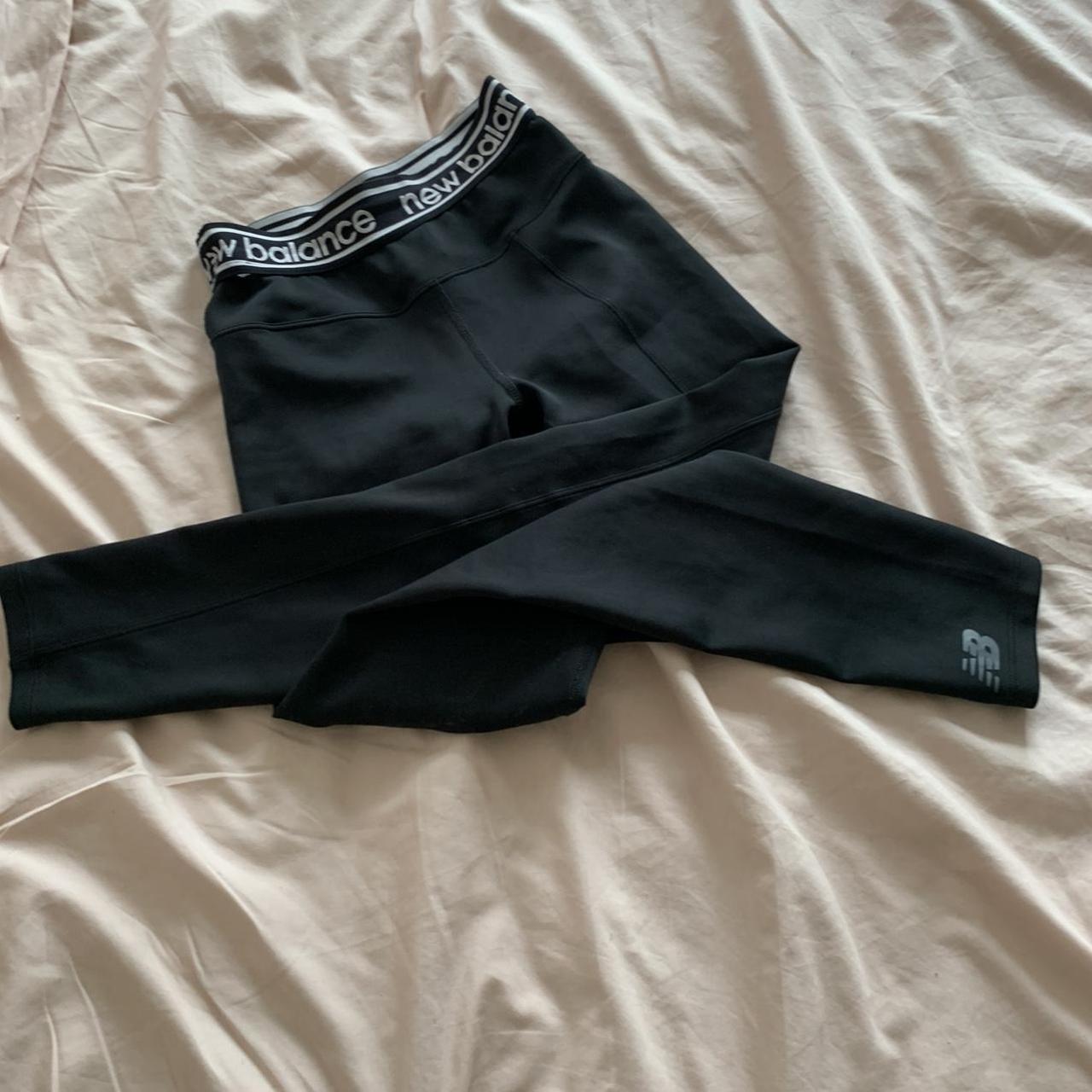 New Balance Women's Black Leggings | Depop