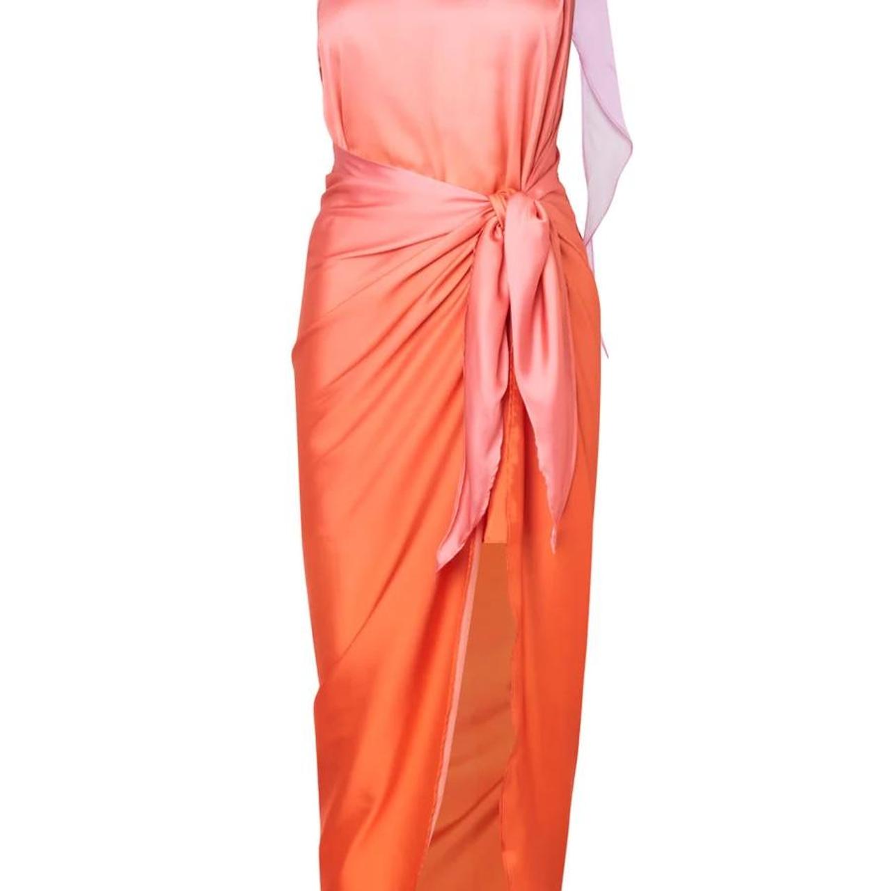 Baobab Women's Orange and Pink Dress (3)