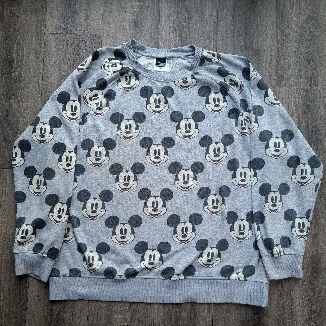 Disney pullover vintage Mickey mouse logo spell out... - Depop