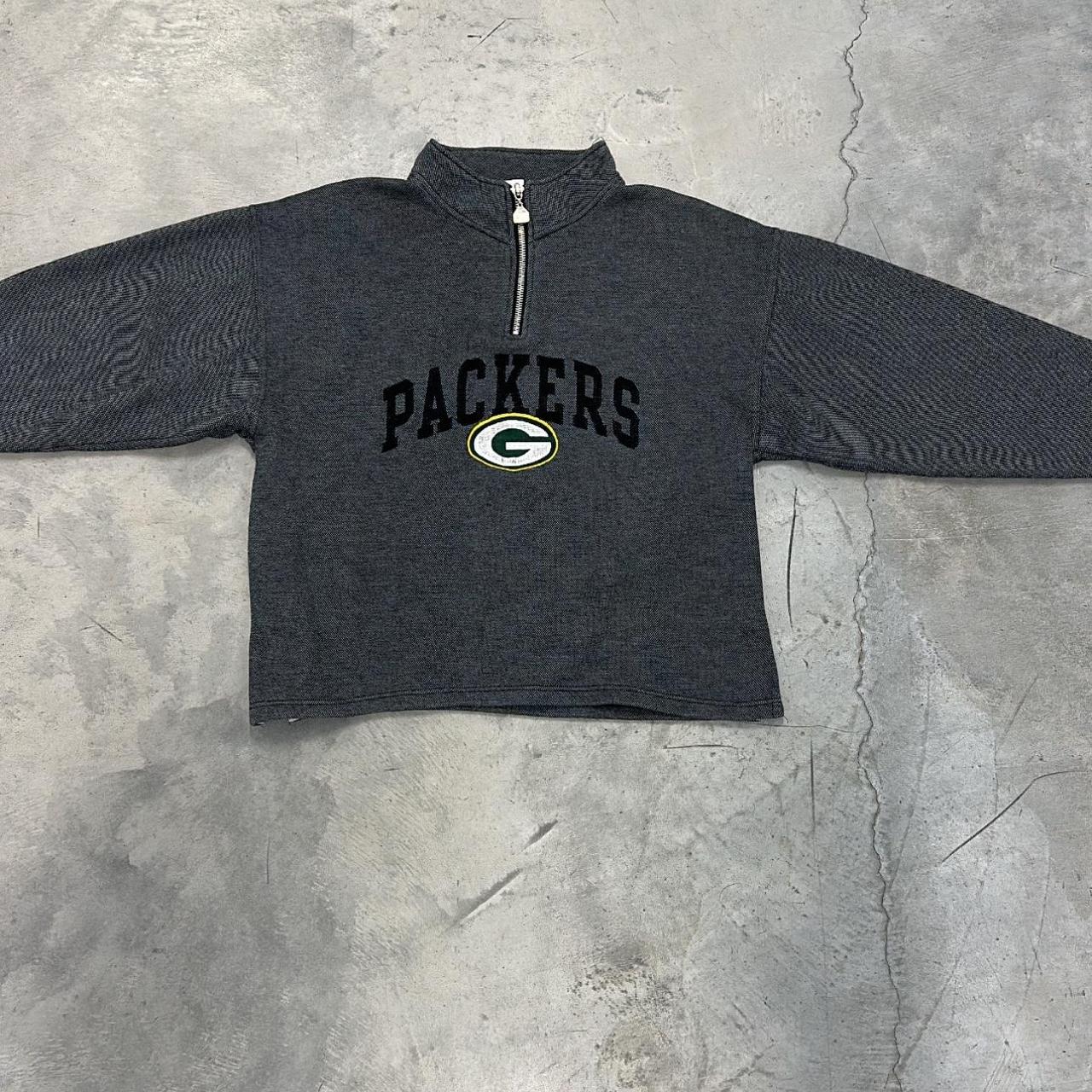 Vintage NFL Green Bay Packers Hoodie Full Zip Green Ladies XL