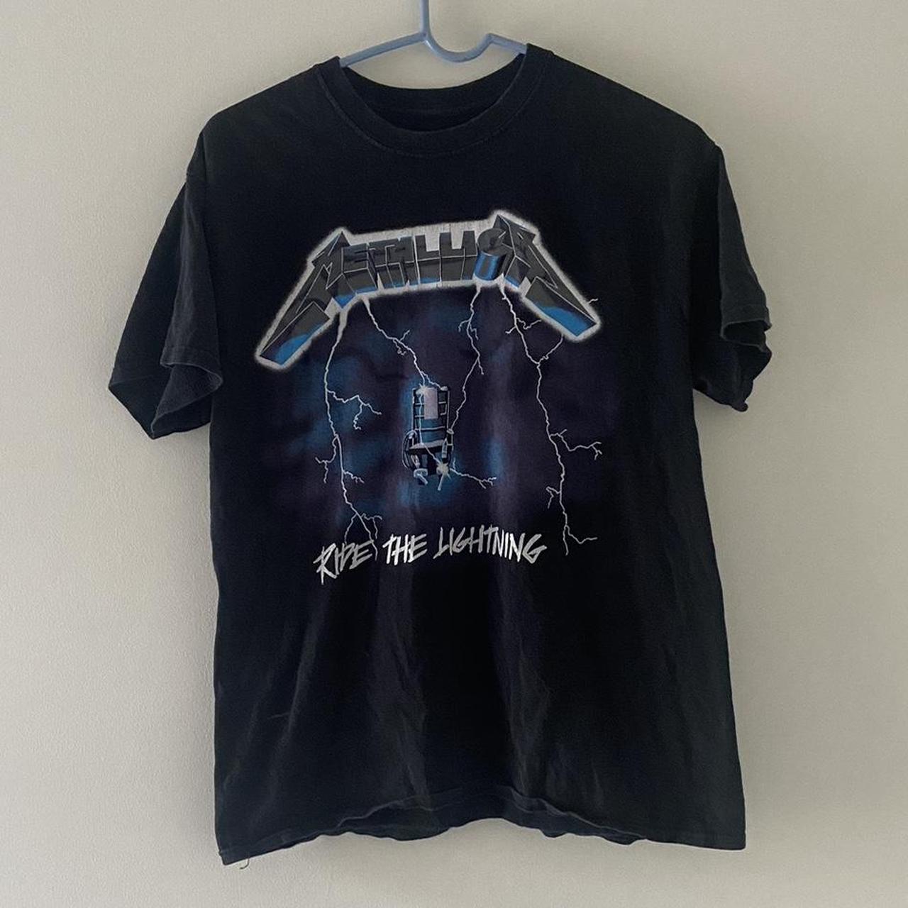 metallica ride the lightning t shirt - Depop