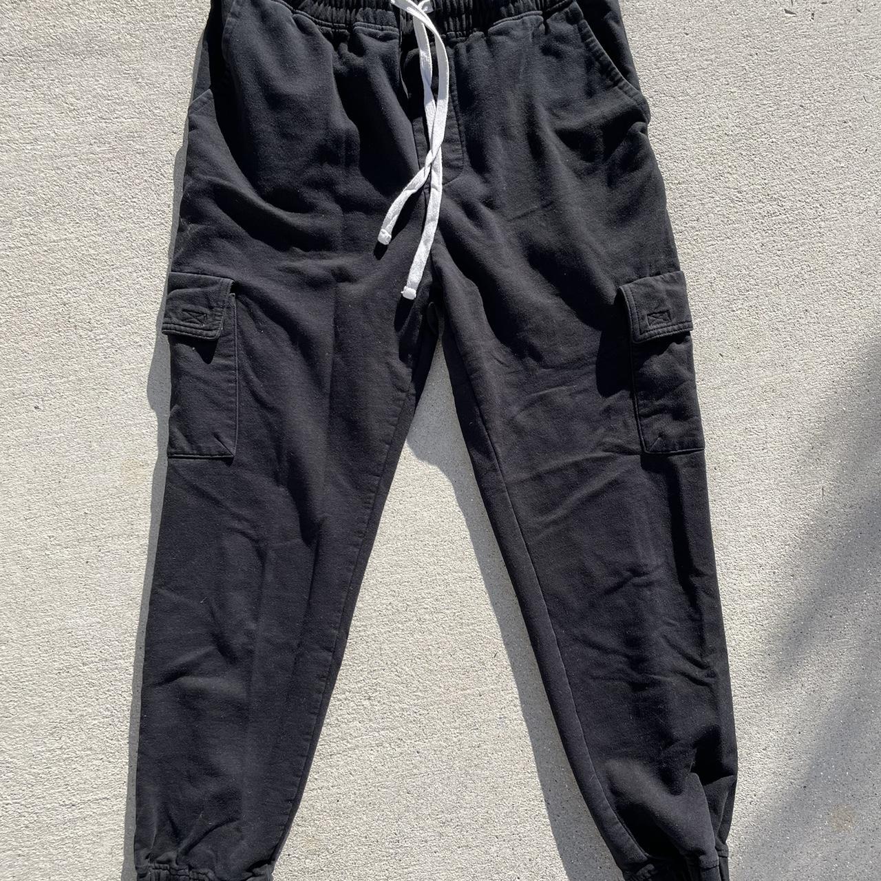 Black RSQ Joggers/Sweatpants #black #sweats #joggers - Depop