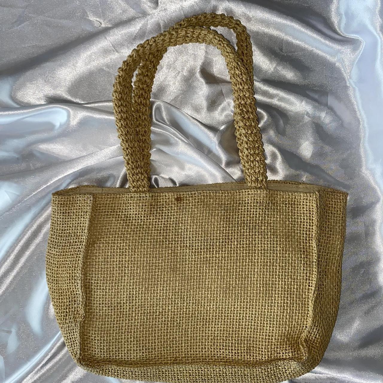 amazing shaped bag made of woven straw FREE - Depop