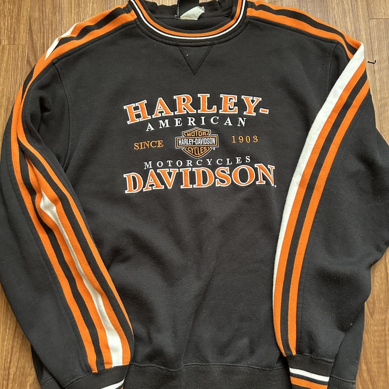 Harley Davidson Sweater, authentic harley colors No... - Depop
