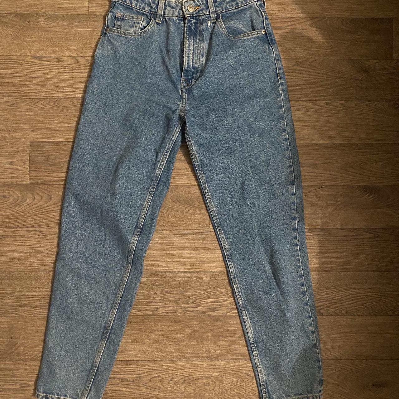 zara high rise jeans size 36, will fit 25 or 26... - Depop